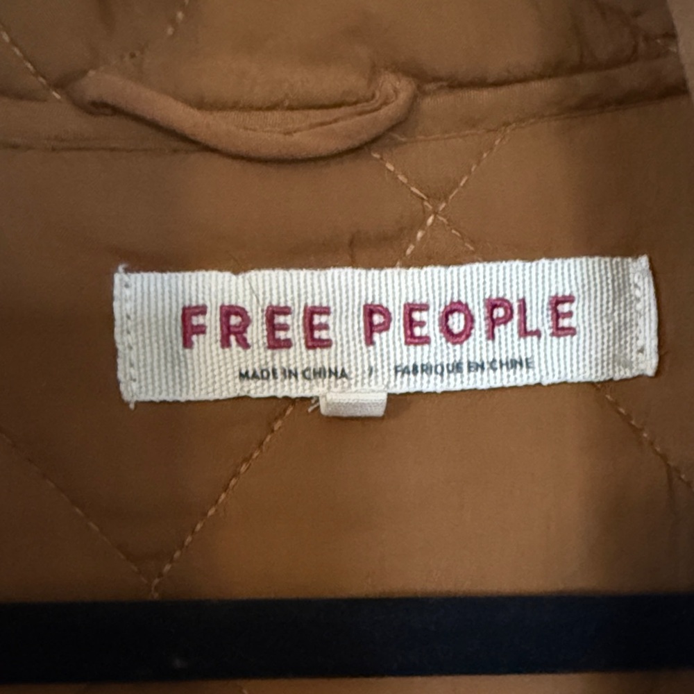 Free People Tan Quilted Utility Jacket - Picture 2 of 4